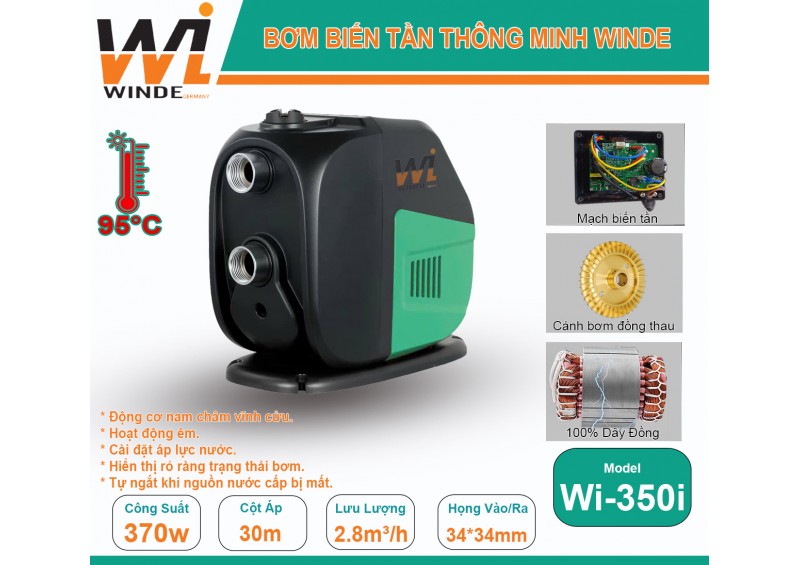 Bơm biến tần winde 350i (350w)